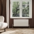 Reina Slimline Horizontal Designer Radiator 600mm H x 1000mm W Textured Matt White
