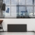 Reina Slimline Horizontal Designer Radiator 600mm H x 1200mm W Textured Matt Anthracite