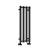 Reina Todi Designer Heated Towel Rail 800mm H x 260mm W - Black | Thumbnail Image