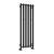 Reina Todi Designer Heated Towel Rail 1200mm H x 415mm W - Black | Thumbnail Image