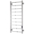 Reina Velino Dry Electric Stainless Steel Square Bar Heated Towel Rail
