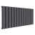Reina Vicari Single Horizontal Aluminium Radiator 600mm H x 1400mm W Anthracite