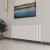Reina Vicari Single Horizontal Aluminium Radiator 600mm H x 1400mm W White