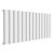 Reina Vicari Single Horizontal Aluminium Radiator 600mm H x 1400mm W White