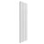 Reina Vicari Double Vertical Aluminium Radiator 1800mm H x 500mm W White