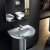 Roca Laura Basin with Full Pedestal 520mm Wide 1 Tap Hole