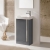 Royo Elegance 450mm 1-Door Floor Standing Vanity Unit with Bathroom Mirror