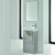 Royo Elegance Floor-Standing Cloakroom Unit with Basin and Mirror 445mm Wide - Sandy Grey | Thumbnail Image