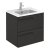 Royo Vitale Slimline 600mm 2-Drawer Wall Hung Vanity Unit
