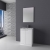 Royo Vitale 2 Door Floor Standing Vanity Unit with Ceramic Basin 600mm Wide - Gloss White | Thumbnail Image