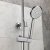 Sagittarius Aurora Deluxe Bar Shower Mixer with Shower Kit + Fixed Head - Chrome