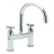Sagittarius Avant Bath Filler Tap Pillar Mounted - Chrome