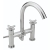Sagittarius Avant Bath Shower Mixer Tap with Shower Kit Pillar Mounted - Chrome
