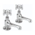 Sagittarius Churchmans Bath Taps Pair Chrome