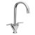 Sagittarius Contract Mono Kitchen Sink Mixer Tap Swivel Spout Dual Handle Chrome