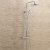 Sagittarius Dream Thermostatic Bar Mixer Shower Valve with Riser Kit and Fixed Head - Chrome