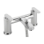 Sagittarius Eclipse Bath Shower Mixer Tap with Shower Kit Pillar Mounted - Chrome | Thumbnail Image