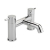 Sagittarius Ergo Bath Filler Tap Pillar Mounted - Chrome