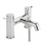 Sagittarius Ergo Bath Shower Mixer Tap with Shower Kit Pillar Mounted - Chrome