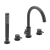 Sagittarius Ergo 4-Hole Bath Shower Mixer Tap Pillar Mounted - Black | Thumbnail Image