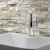 Sagittarius Ergo Flat Spout Monobloc Kitchen Sink Mixer Tap - Chrome
