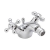 Sagittarius Fantasy Mono Bidet Mixer Tap With Pop Up Waste Dual Handle Chrome