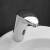 Sagittarius Infra-Red Angled Round Basin Mixer Tap Deck Mounted - Chrome