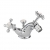 Sagittarius Kensington Monobloc Bidet Mixer Tap with Pop Up Waste - Chrome/White | Thumbnail Image