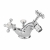 Sagittarius Kensington Monobloc Bidet Mixer Tap with Pop Up Waste - Chrome/White | Thumbnail Image