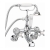 Sagittarius Kensington Deluxe Bath Shower Mixer Tap with Shower Kit Wall Mounted - Chrome/White