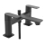 Sagittarius Kvell Bath Shower Mixer Tap with Shower Kit Pillar Mounted - Matt Black