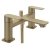 Sagittarius Kvell Bath Shower Mixer Tap with Shower Kit Pillar Mounted - Brushed Brass