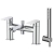 Sagittarius Kvell Bath Shower Mixer Tap with Shower Kit Pillar Mounted - Chrome