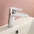 Sagittarius Livorno Basin Mixer Tap with Sprung Waste - Chrome