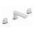 Sagittarius Oveta 3-Hole Basin Mixer Tap with Sprung Waste Deck Mounted - Chrome | Thumbnail Image