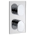 Sagittarius Plaza Concealed Shower Valve with 2-Way Diverter Dual Handle - Chrome | Thumbnail Image