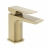 Sagittarius Ravenna Mini Mono Basin Mixer Tap with Sprung Waste - Brushed Brass