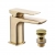 Sagittarius Ravenna Mini Mono Basin Mixer Tap with Sprung Waste - Brushed Brass