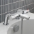 Sagittarius Venice Thermostatic Bath Shower Mixer Tap Pillar Mounted - Chrome