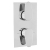 Sagittarius Zeel Thermostatic Concealed Shower Valve Dual Handle - Chrome | Thumbnail Image