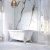 Showerwall Square Edge MDF Shower Panel 900mm Wide x 2440mm High - Bianco Carrara