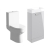 Signature Aalborg Bathroom Suite with Floor Standing Vanity Unit 410mm Wide - Grey Gloss