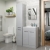Signature Aalborg Bathroom Suite with Floor Standing Vanity Unit 510mm Wide - Grey Gloss