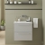 Signature Aalborg Wall Hung 2-Drawer Vanity Unit with Thin Edge Basin 610mm Wide 0TH - Grey Gloss | Thumbnail Image