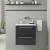 Signature Aalborg Wall Hung 2-Drawer Vanity Unit with Thin Edge Basin 610mm Wide 0TH - Anthracite Gloss | Thumbnail Image