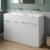 Signature Aalborg Floor Standing 4-Door Vanity Unit with Thin Edge Basin 1210mm Wide 0TH - White Gloss