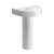 Signature Achilles Basin and Full Pedestal 555mm Wide - 1 Tap Hole