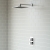 Signature Advance Thermostatic Square Dual Concealed Mixer Shower with Fixed Shower Head - Chrome