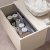 Signature Marshal Wall Hung 1-Drawer Vanity Unit and Worktop 600mm Wide - Matt Cotton