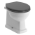 Signature Aphrodite Back To Wall Toilet - Grey Ash Wooden Effect Seat